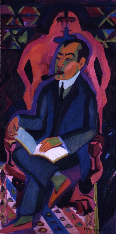 Portret van kunsthandelaar Manfred Schames door Ernst Ludwig Kirchner